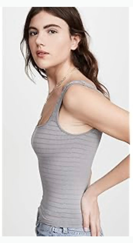 Free People Women's Square One Seamless Cami, Heather Grey, XS-S
