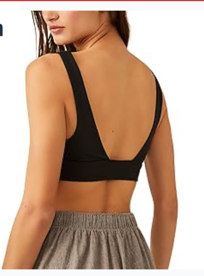 Free People Duo Corset Bralette Black MD (Women's 8-10)