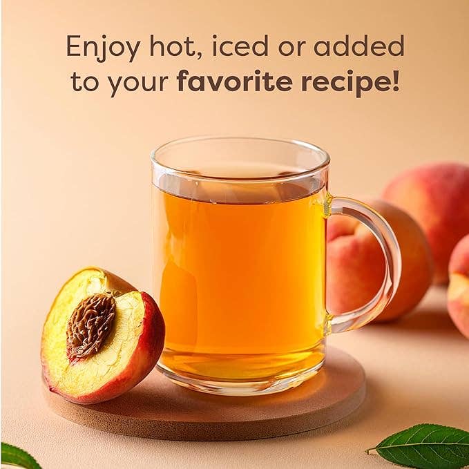 Unsweetened Peach Flavored Green Instant Tea 4.5 oz Bag