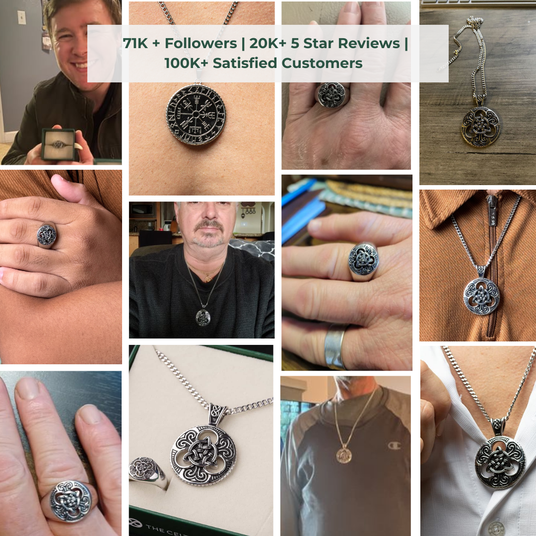 Celtic Knot™ Stainless Steel Men's Cuban Necklace