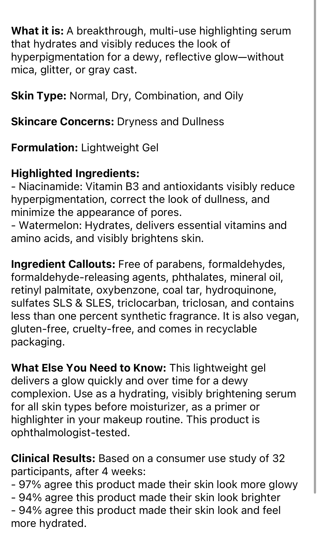 Glow Recipe Watermelon Glow Niacinamide Dew Drops 5 ml/.17 fl.oz