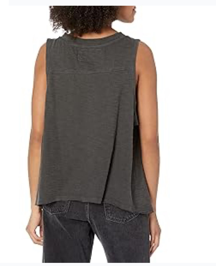 Free People Josie Henley Tank Black SM (Women's 4-6)