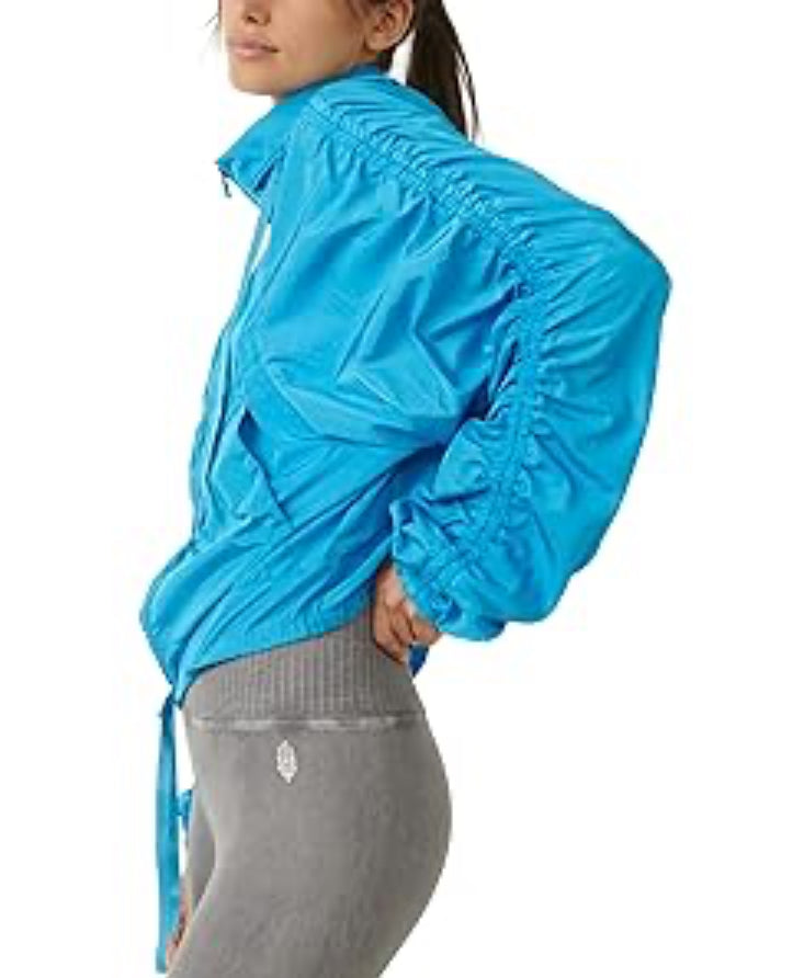 Free People Way Home Packable Jacket Varsity Blue MD (Women's 8-10)