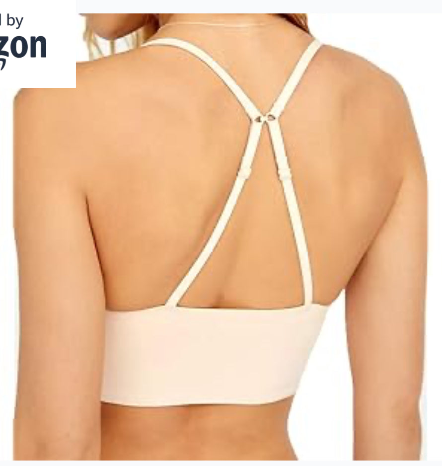 Free People Sage Longline Bralette Nude Medium