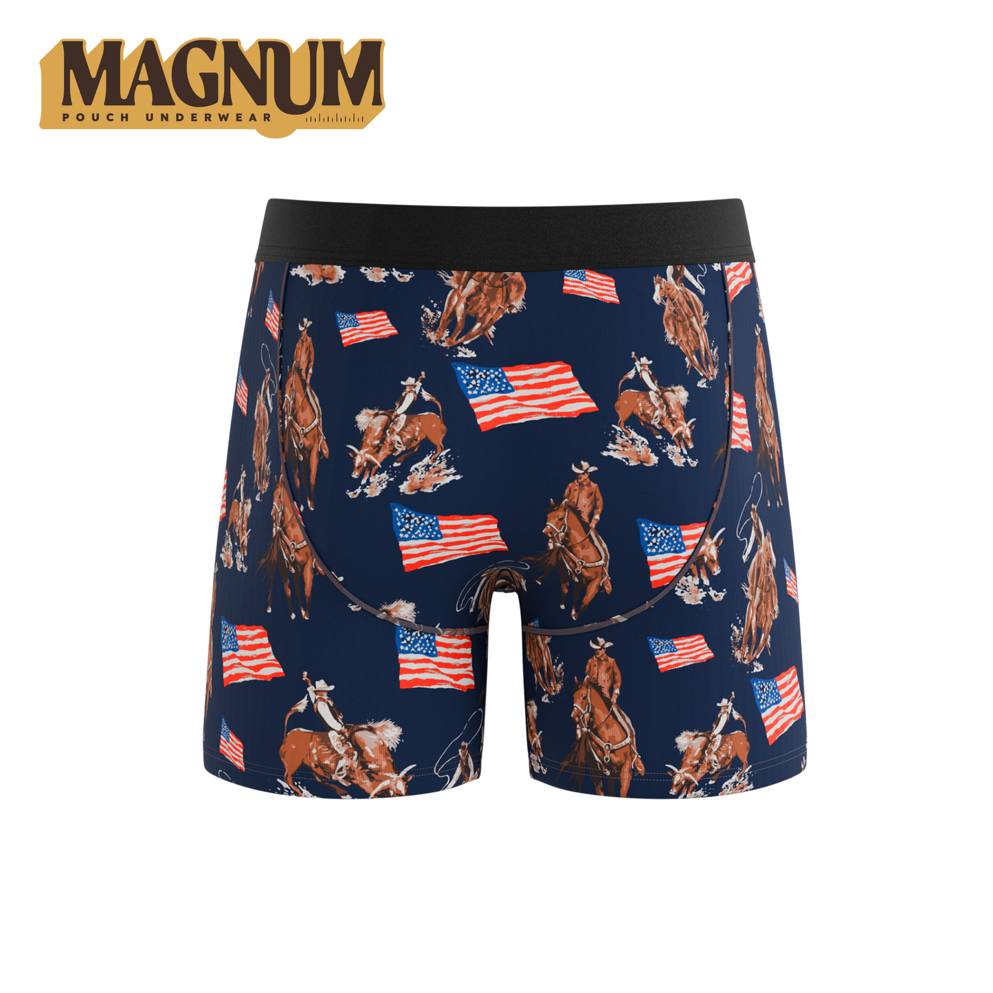 The Bootstraps & Chaps | Americana Cowboy Ball Hammock® Magnum Big Pouch Underwear