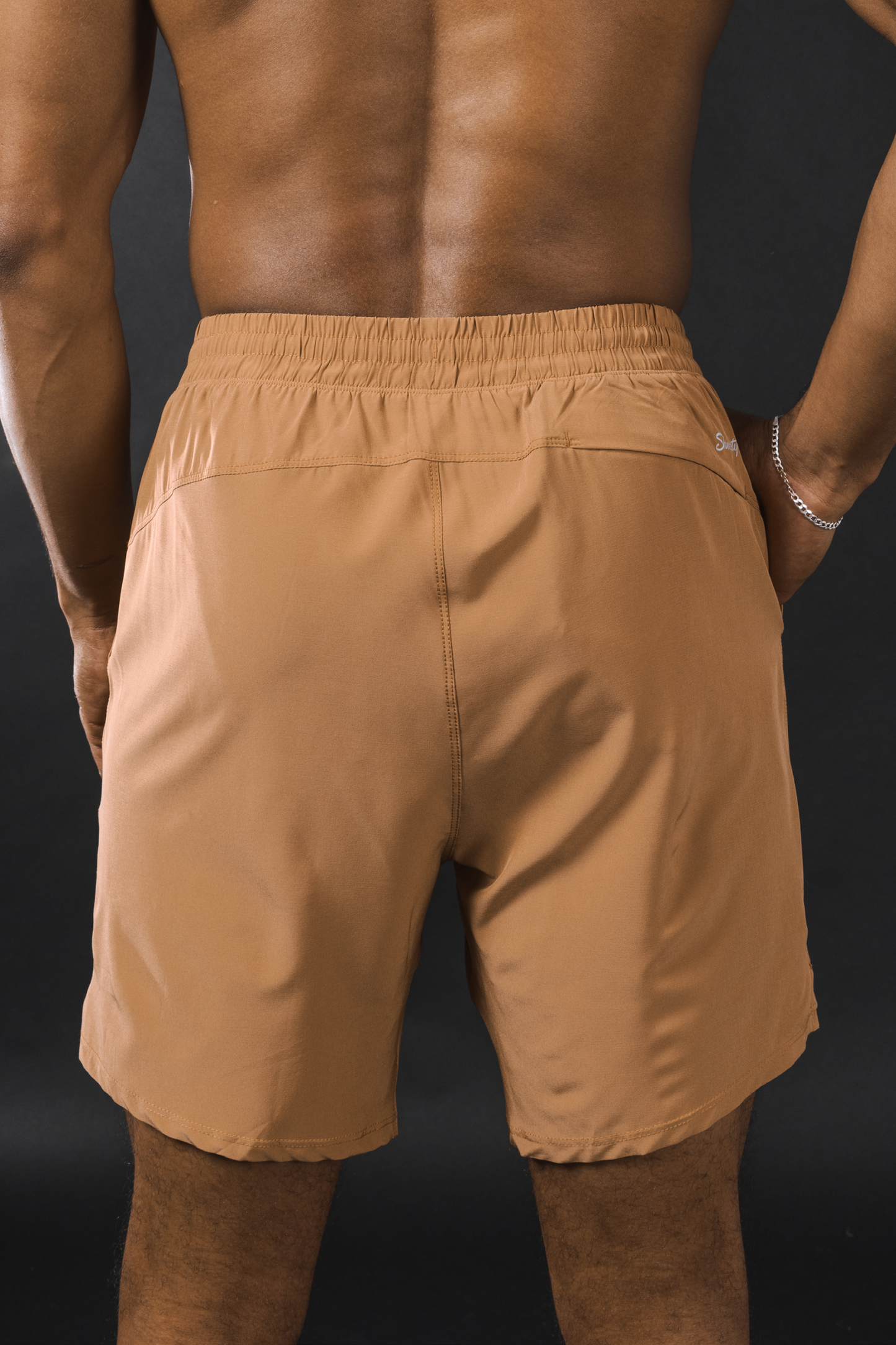 The Casual Thigh Day | Khaki Aztec Ball Hammock® 7 Inch Athletic Shorts