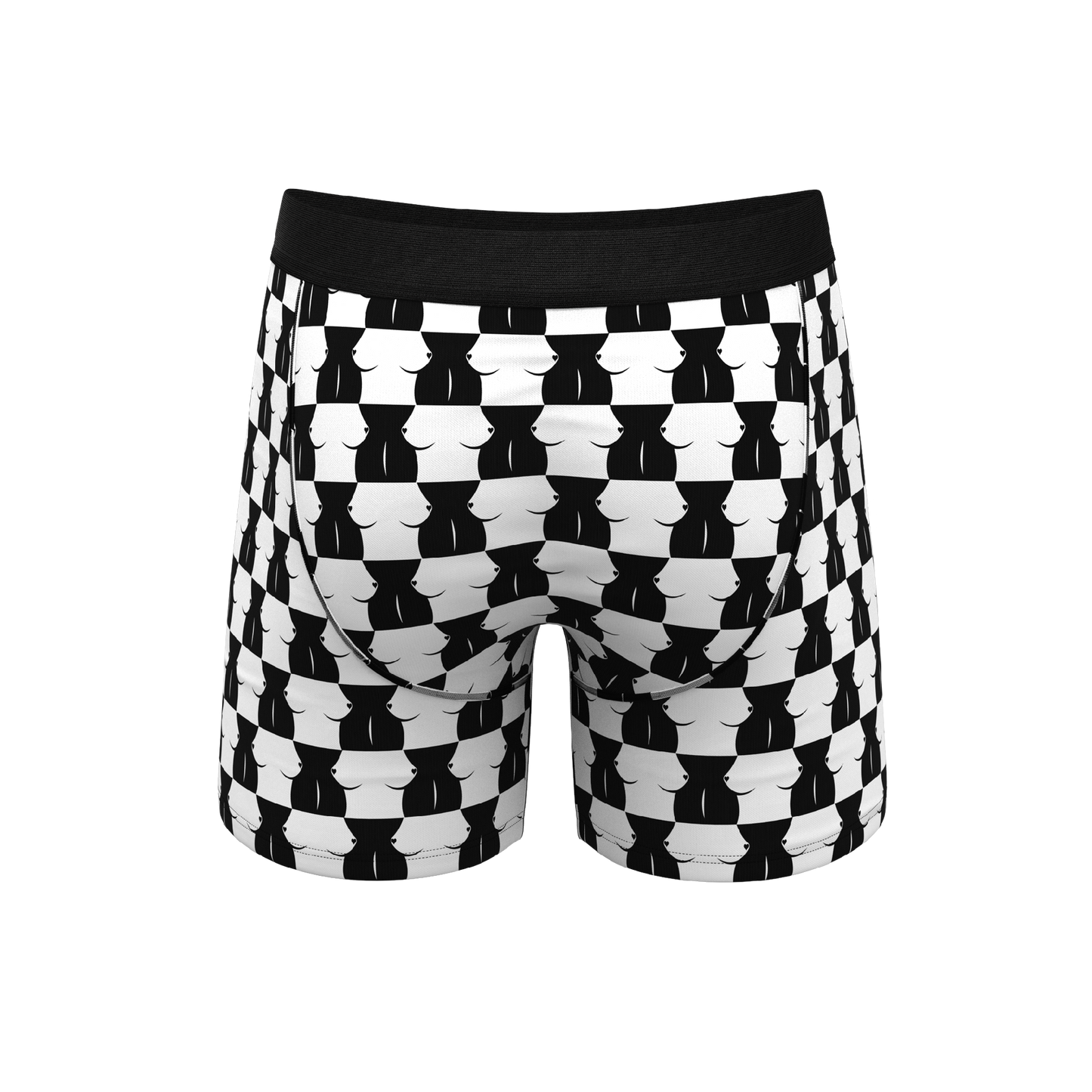 The Chest Mate | Checkered Ball Hammock® Pouch Underwear With Fly