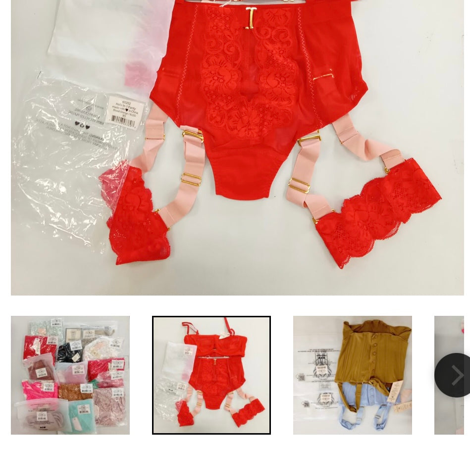 Free People- We are HAH- Hole in 1 Panty-Blood Orange-XS