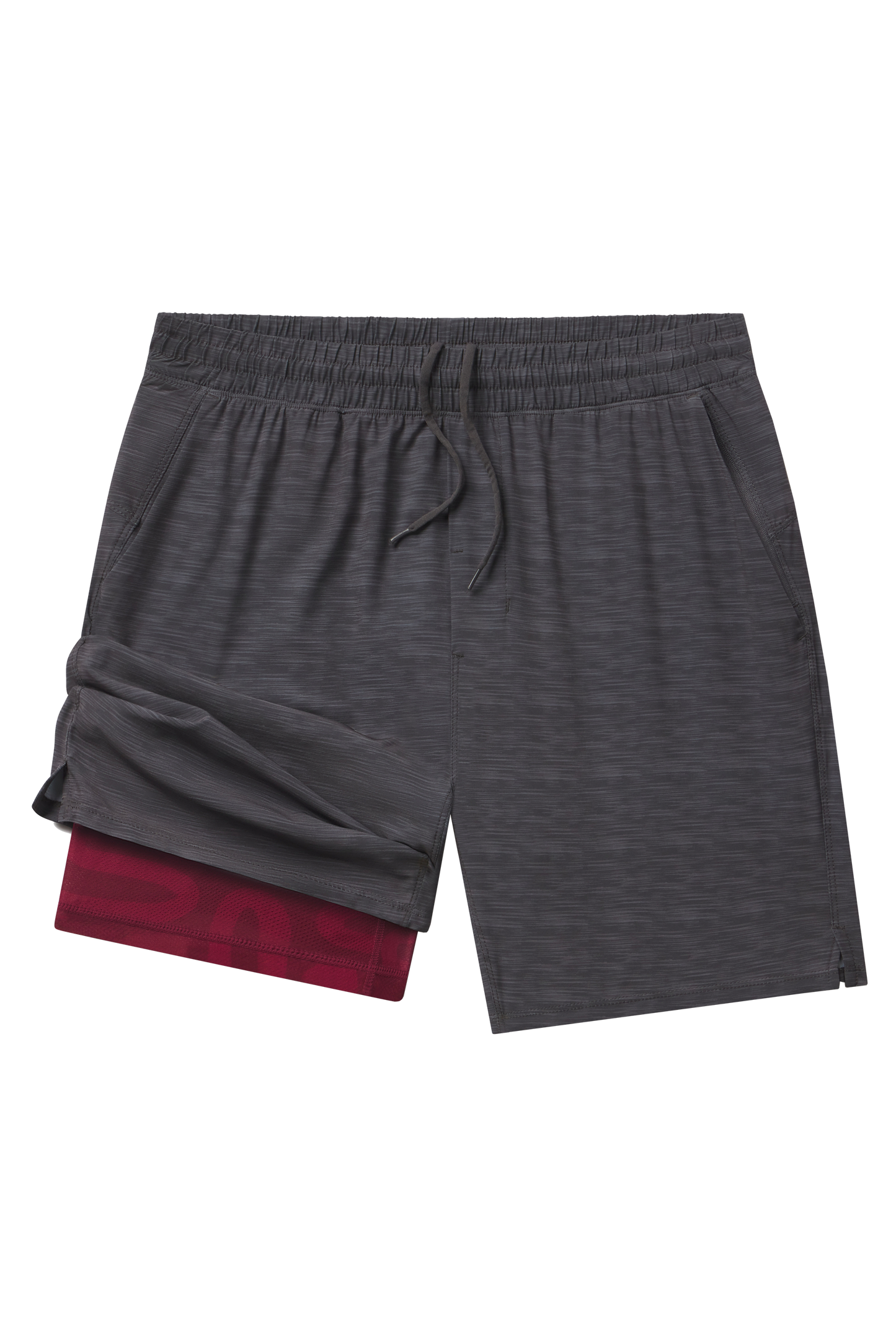 The Finish Line | Grey and Red Ball Hammock® 7 Inch Athletic Shorts