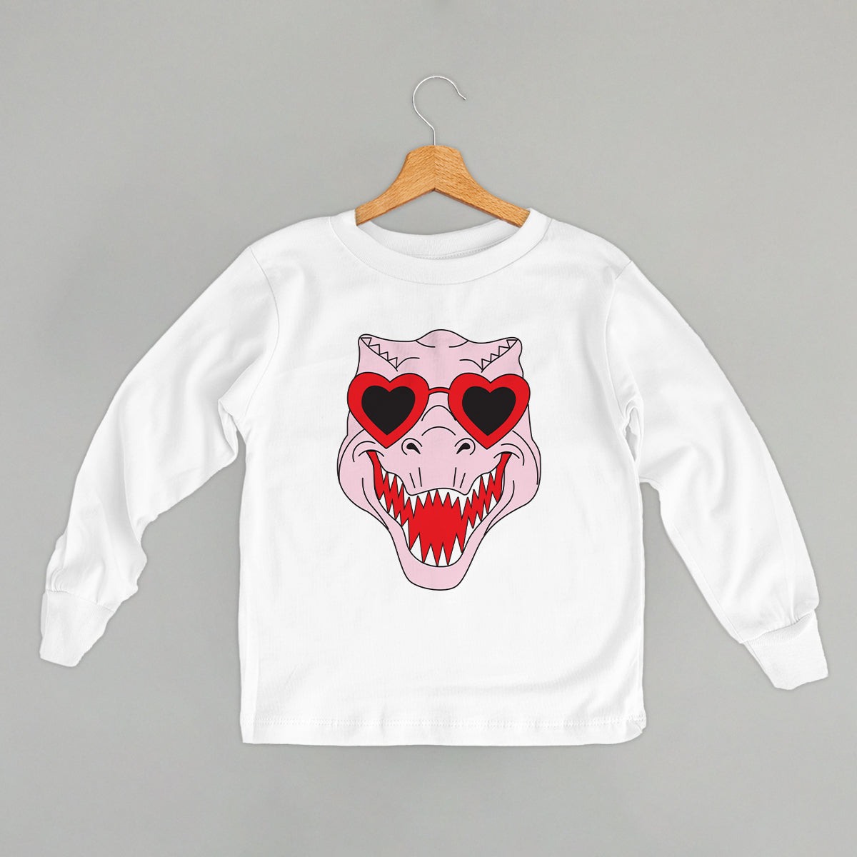 Dino Heart Glasses (Pink) (Kids)