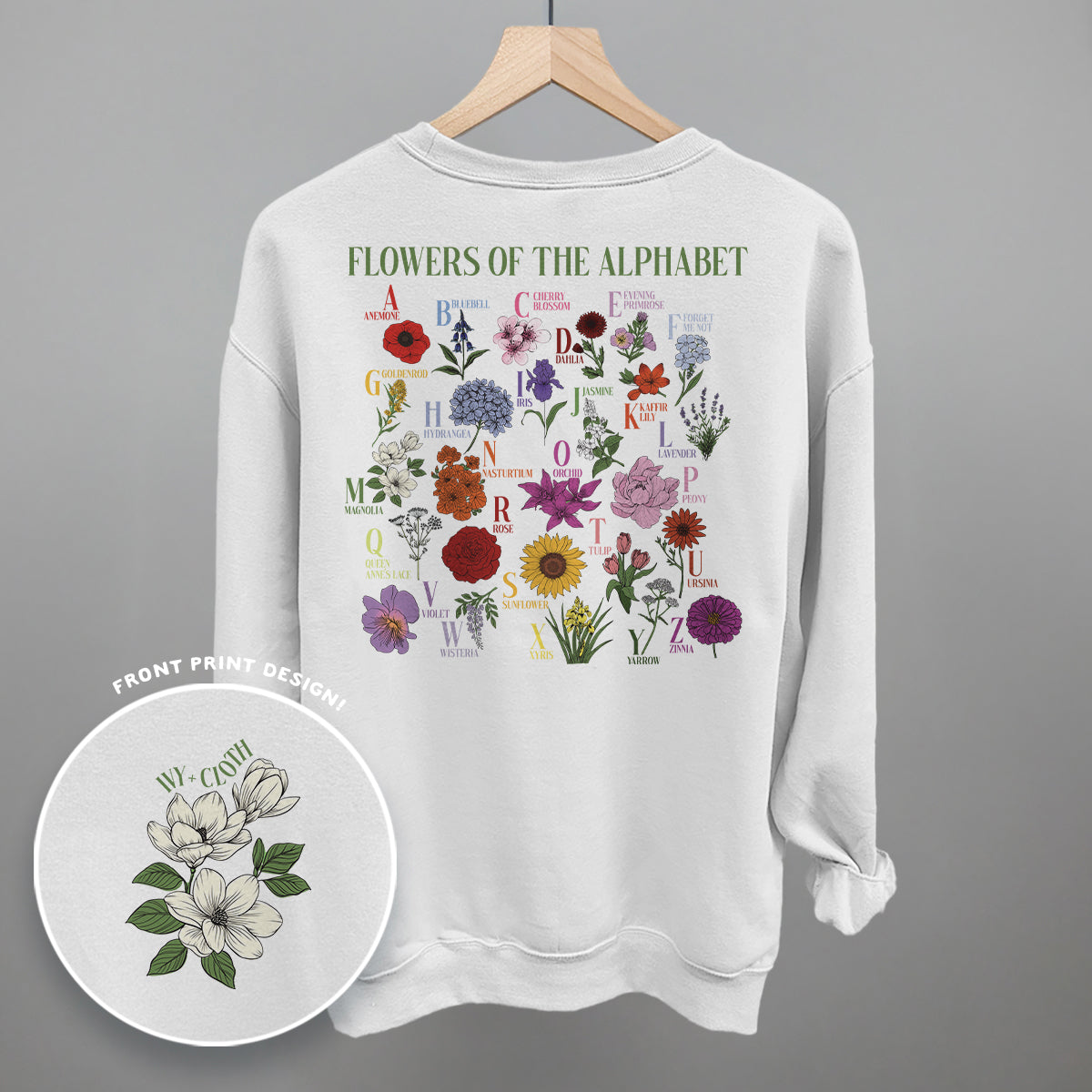 Flowers of the Alphabet (Back Print)