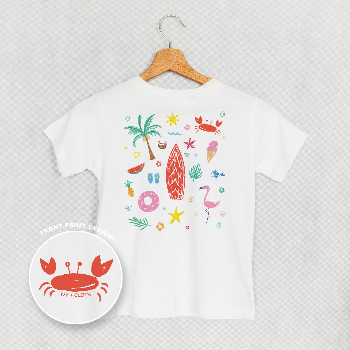 Beach Doodles (Kids Back Print)