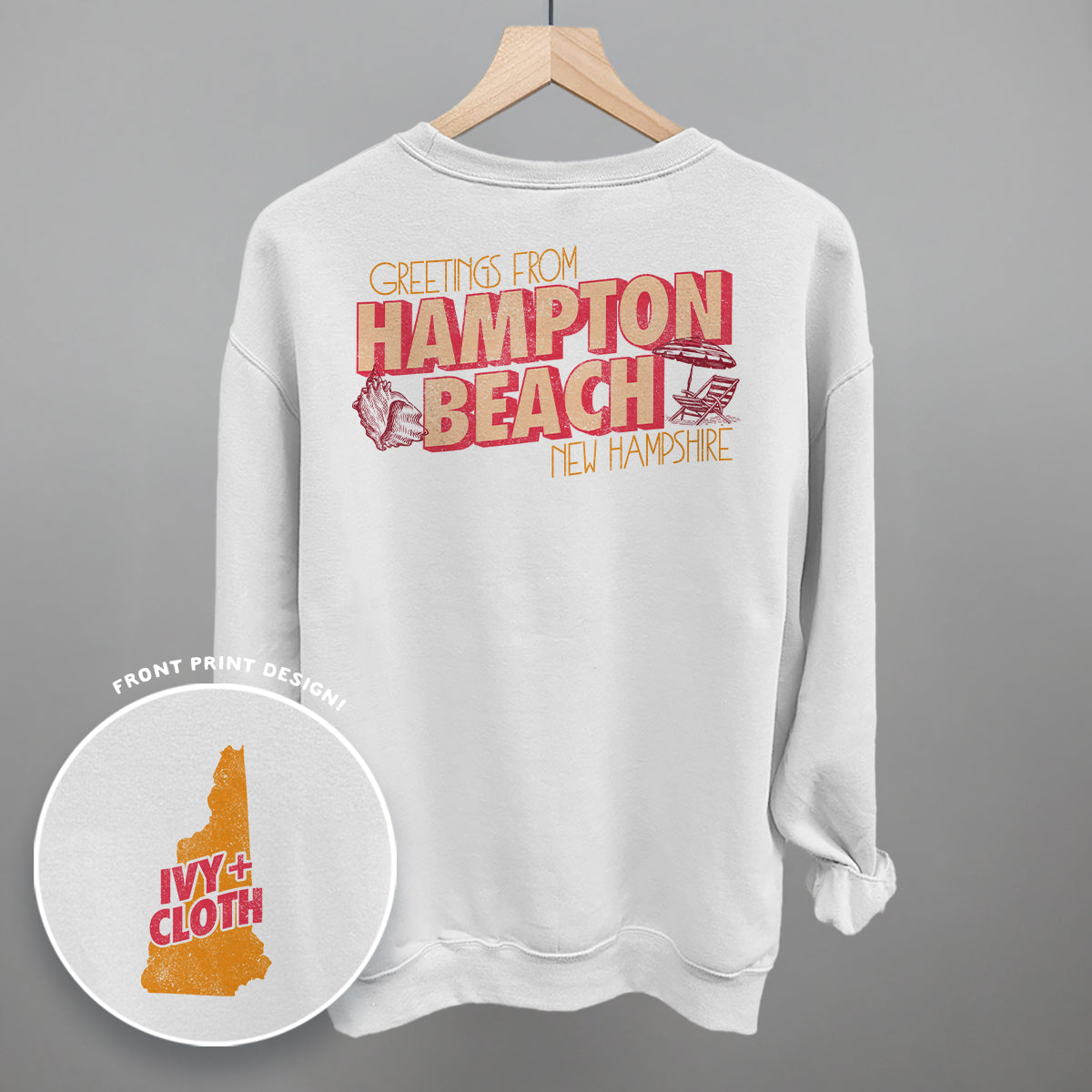 Greetings From Hampton Beach (Back Print)