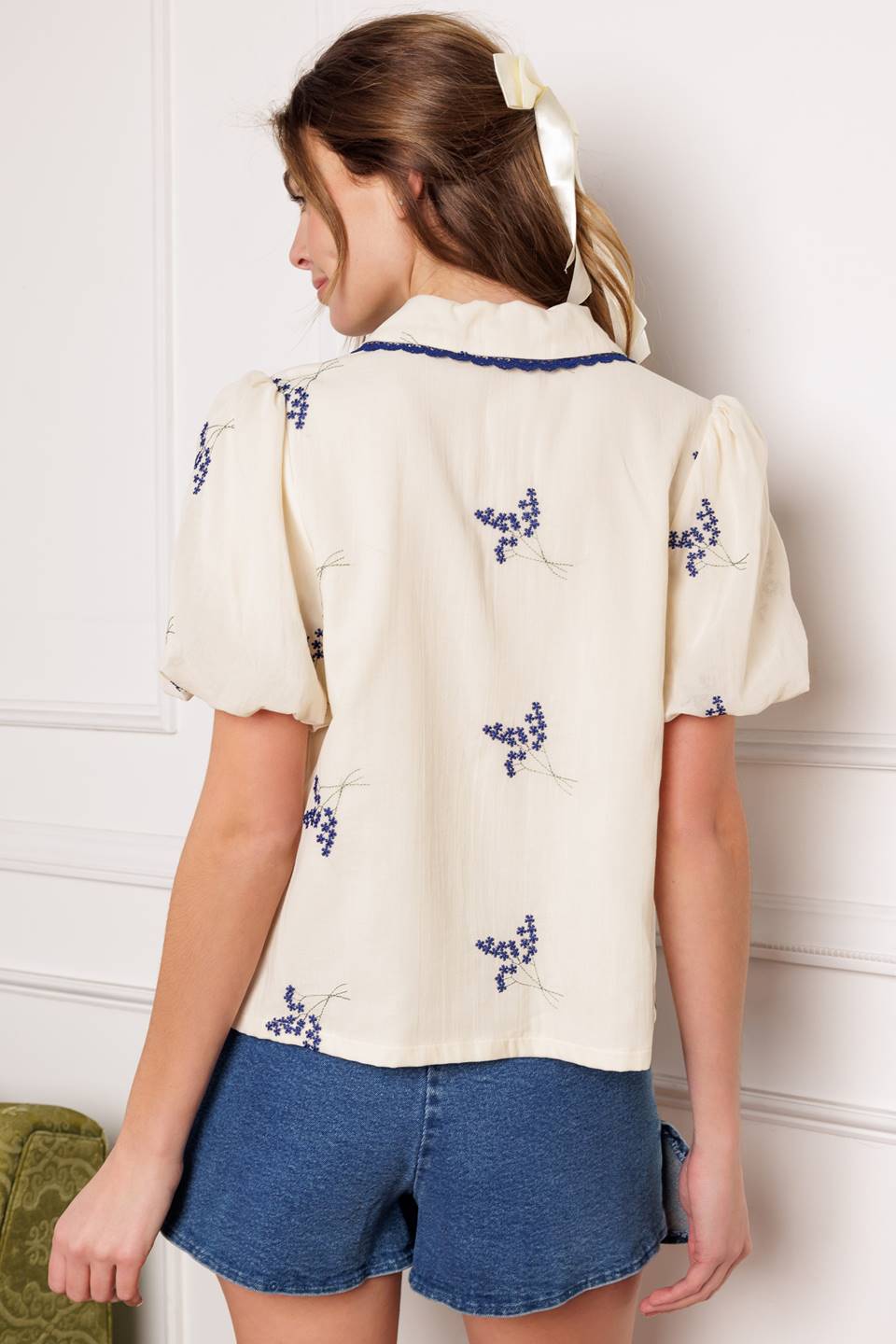 HAPPINESS COMES WOVEN TOP
