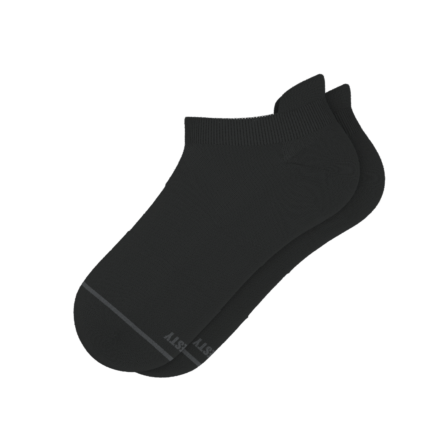 The Night Op | Plain Black Heel Hammock™ Ankle Socks