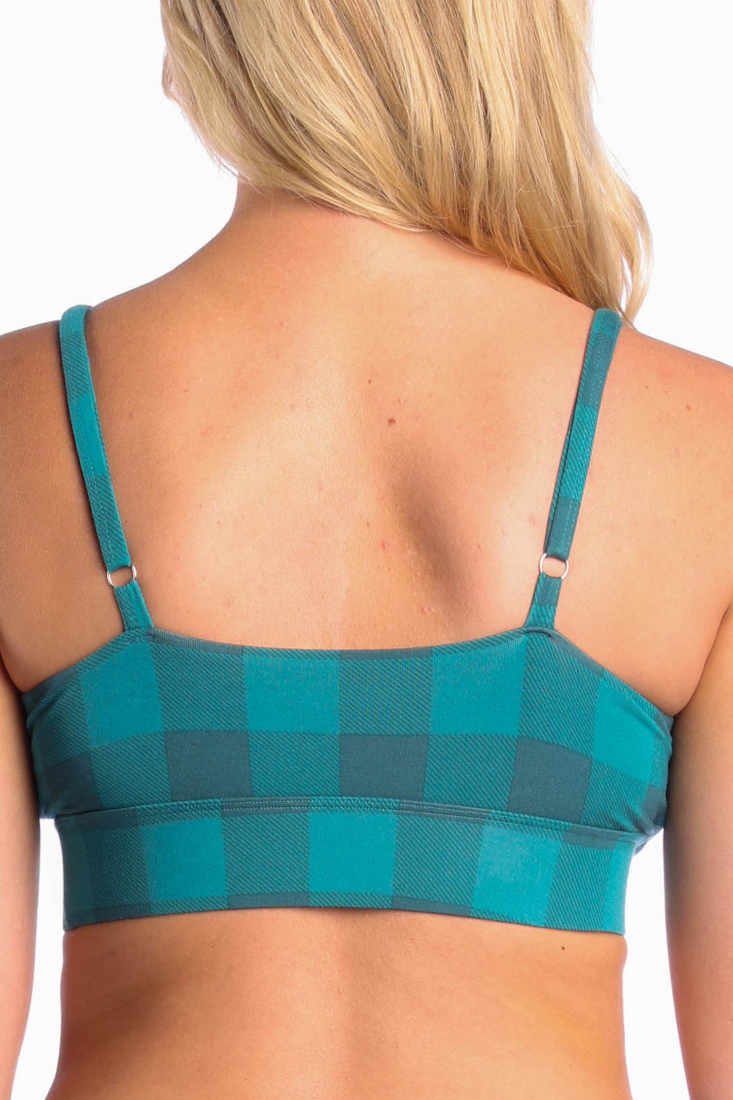 The Plaid And Simple | Green Buffalo Check Boob Hammock™ Scoop Bralette