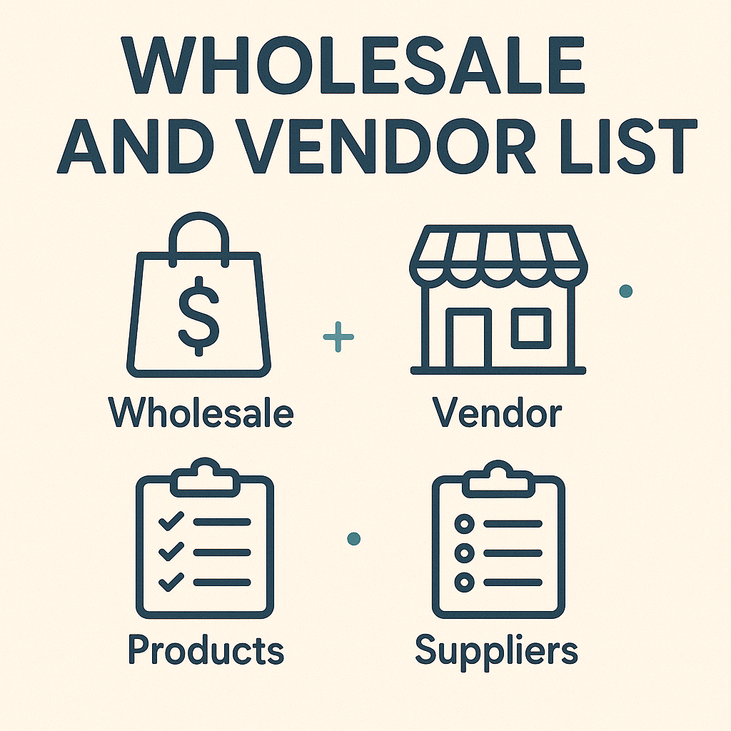 Wholesale and Vendor List