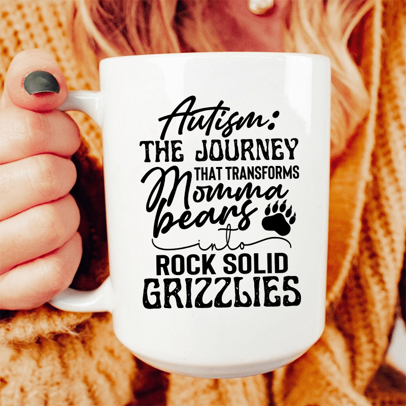 Autism Mama Grizzlies Ceramic Mug 15 oz