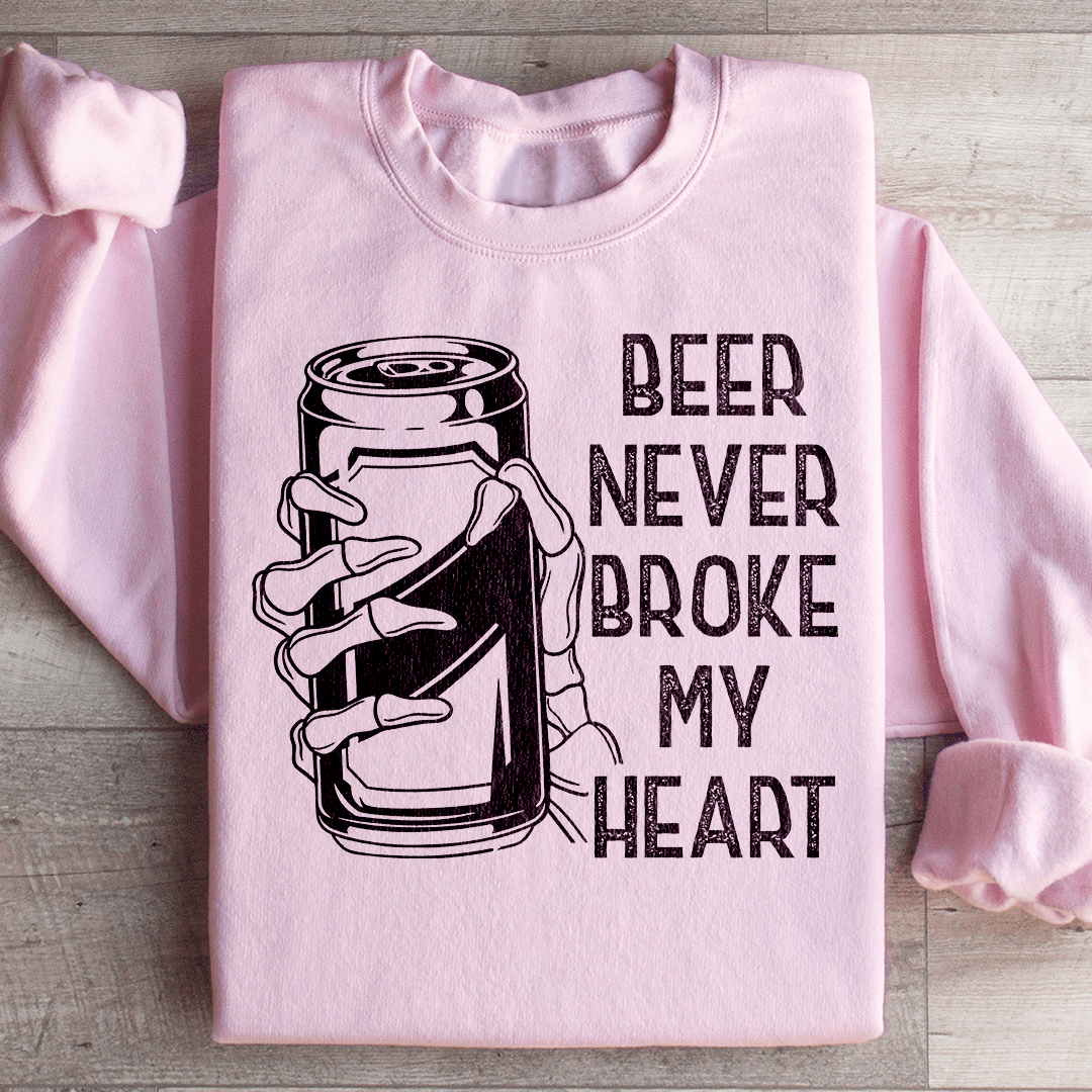 Beer Never Broke My Heart Skull Sweatshirt