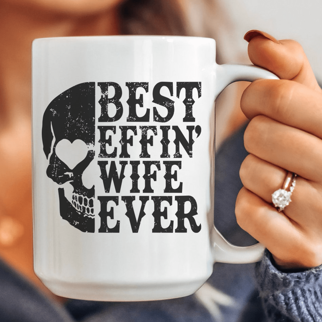 Best Wife Ever Skull Ceramic Mug 15 oz
