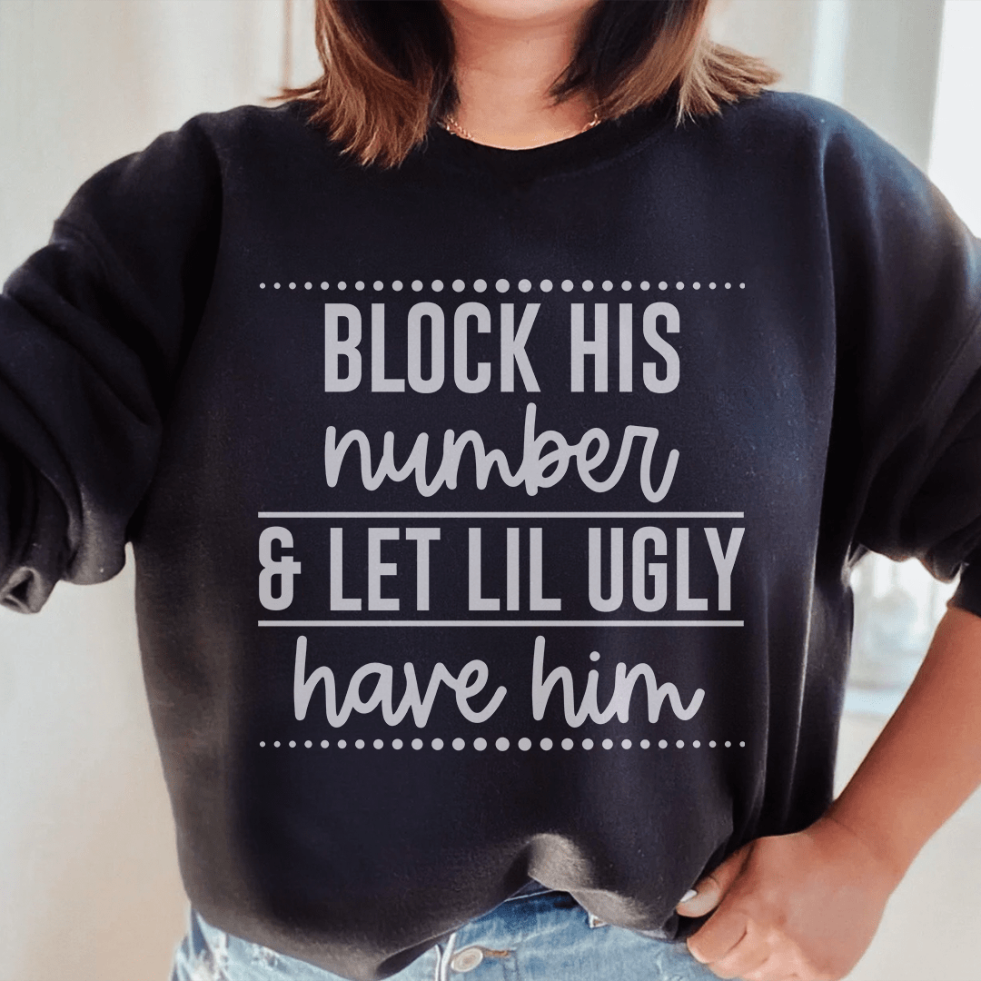 Block His Number Sweatshirt