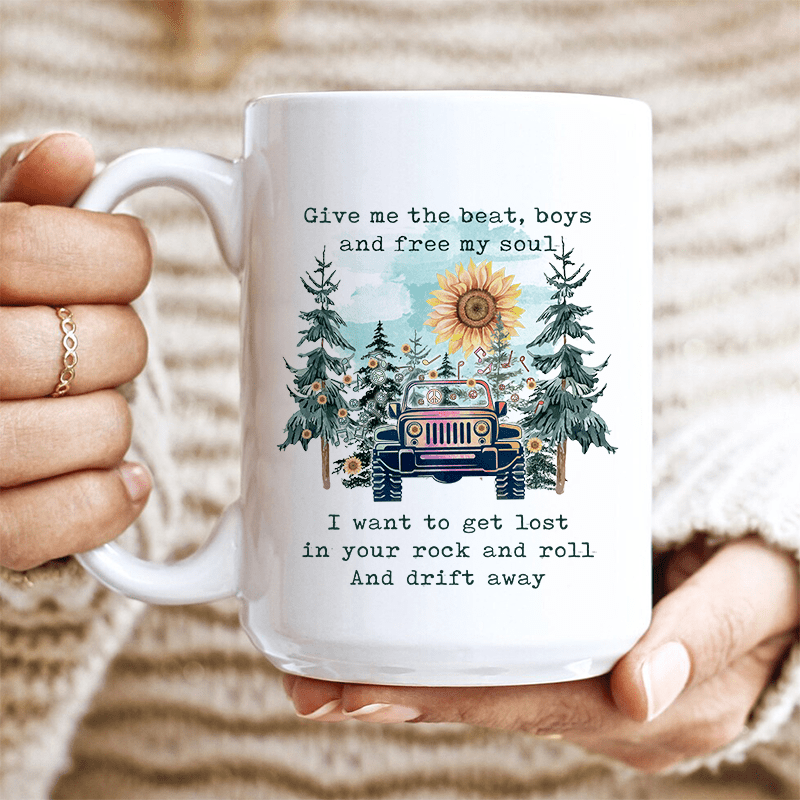 Boho Jeep Ceramic Mug 15 oz