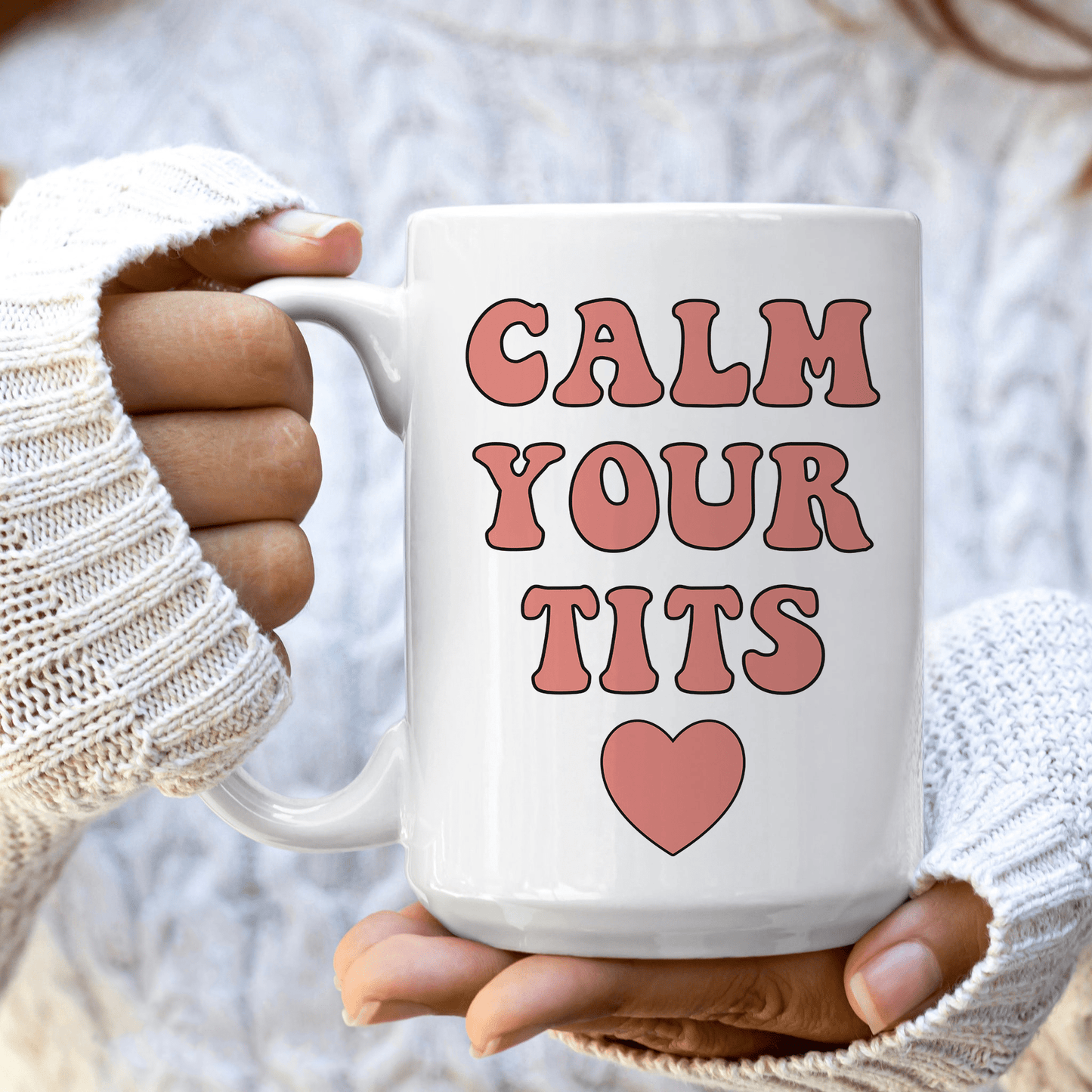 Calm Down Ceramic Mug 15 oz