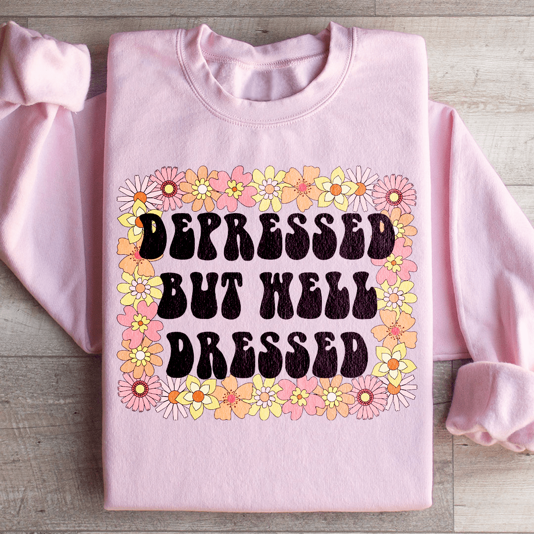 Depressed But Well Dressed Sweatshirt