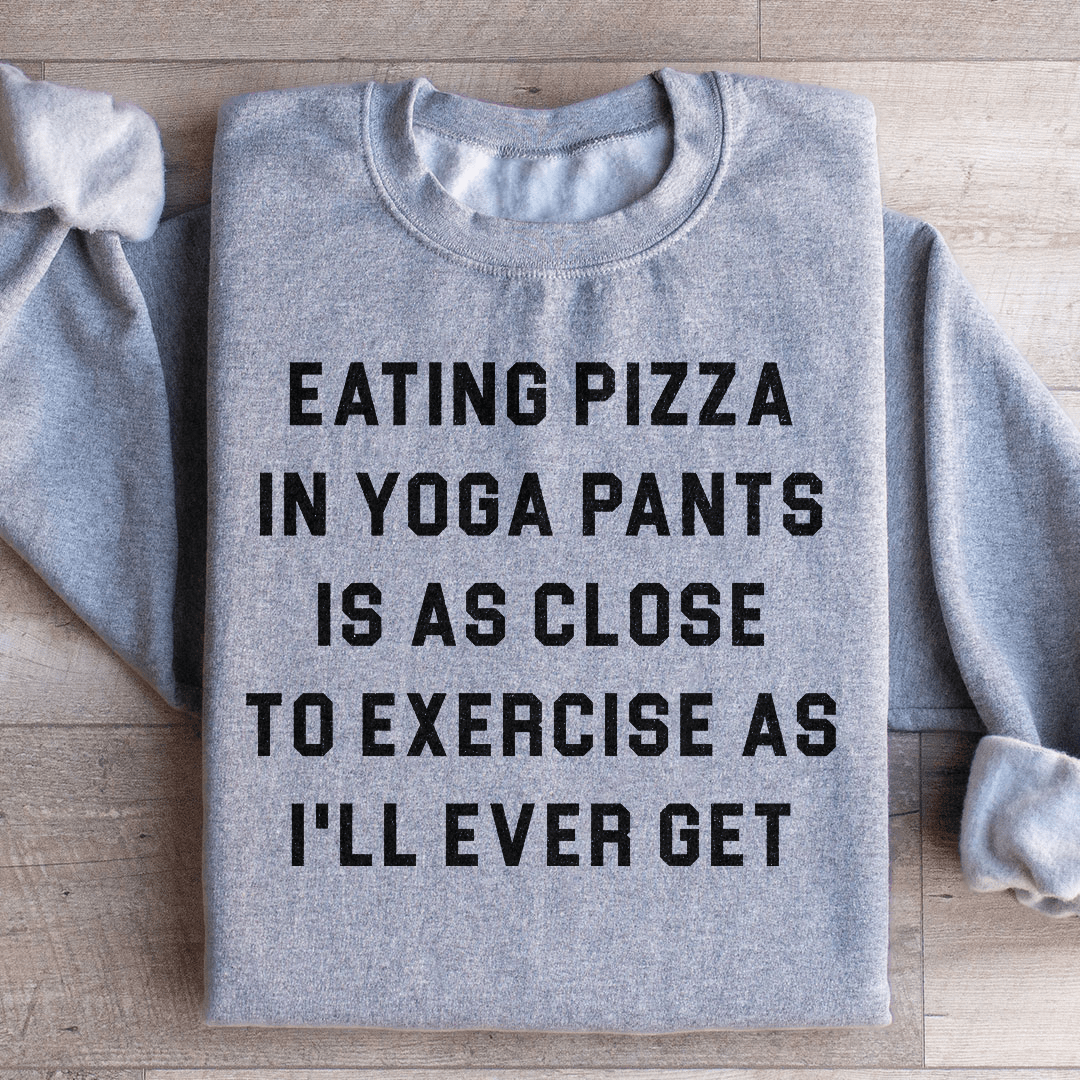 Eating Pizza Sweatshirt