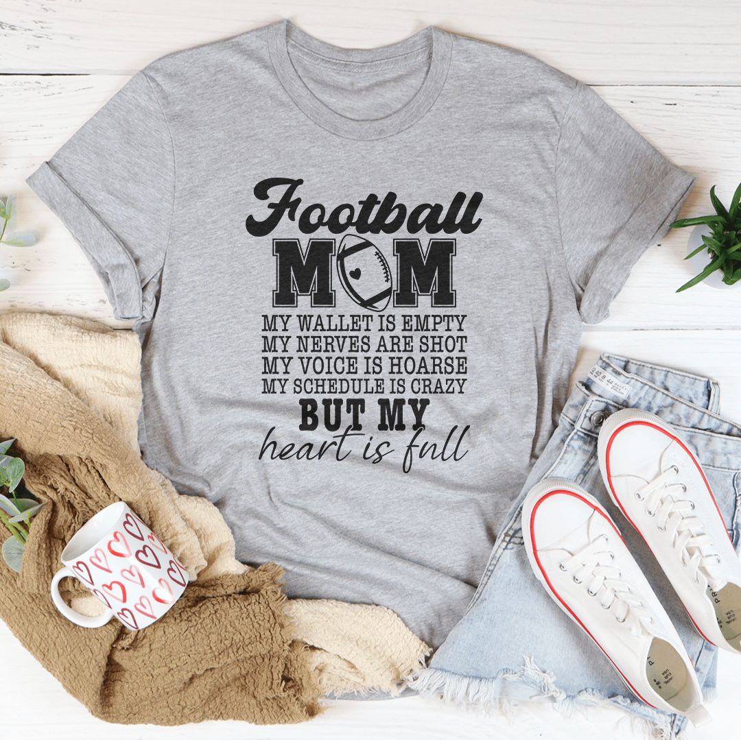 Football Mom My Wallet Is Empty Tee