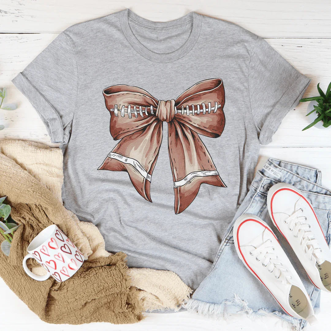 Football Vintage Bow Tee
