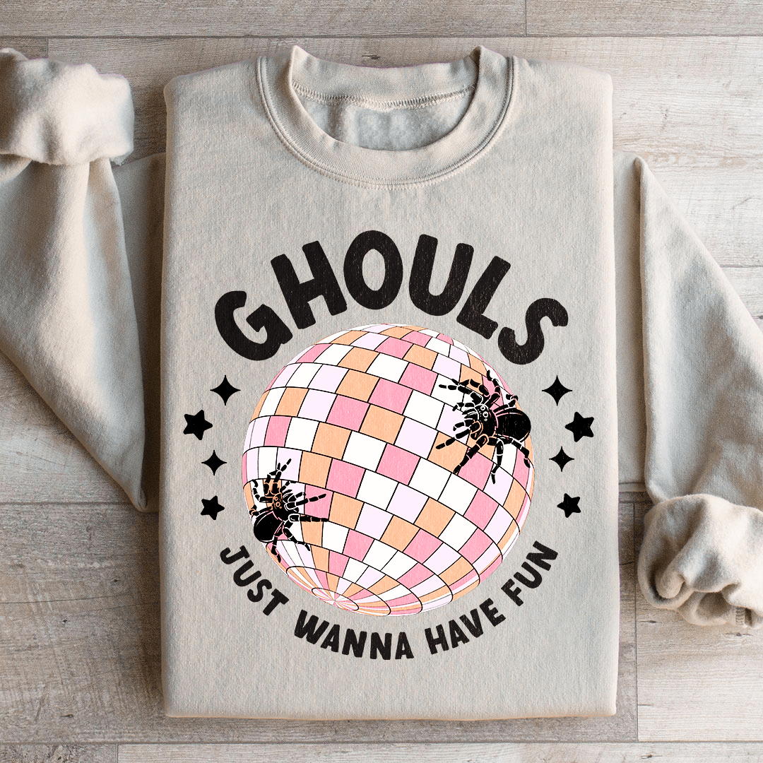 Ghouls Just Wanna Have Fun Retro Sweatshirt