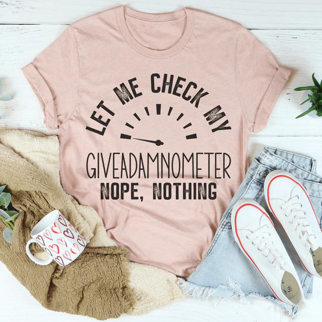 Giveadamnometer Tee