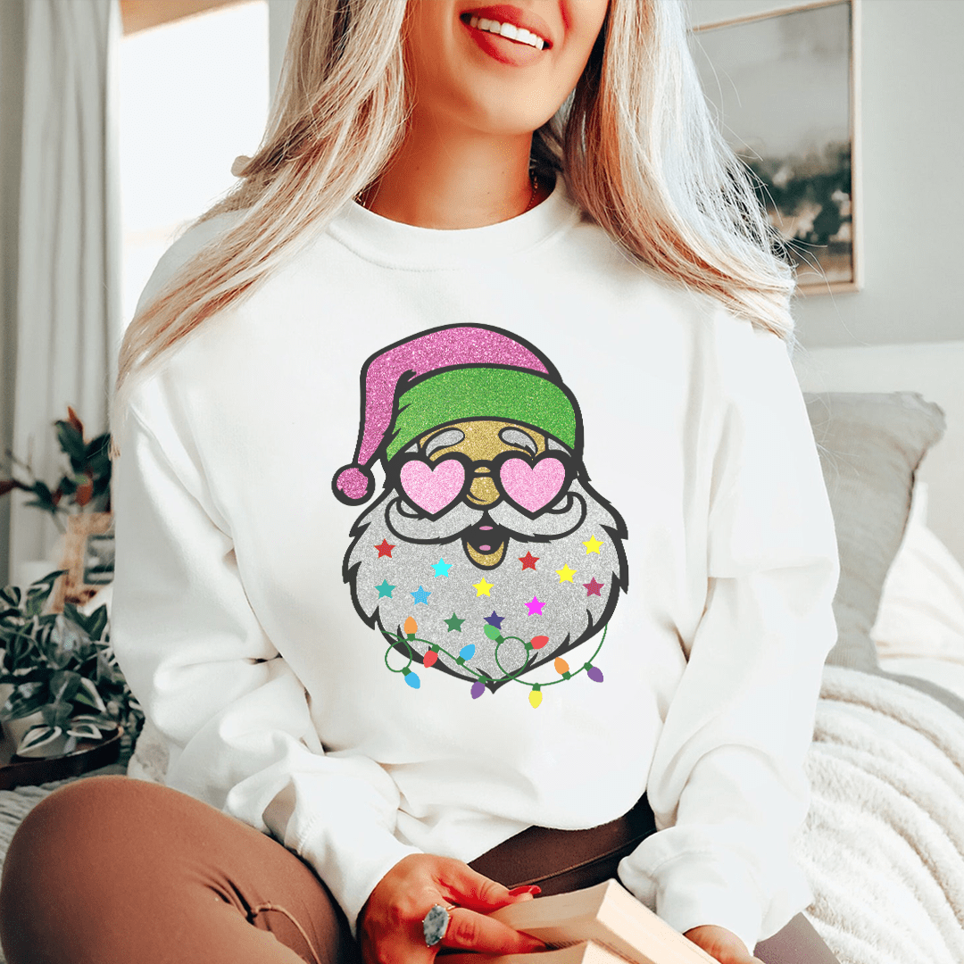 Glitter Santa Sweatshirt