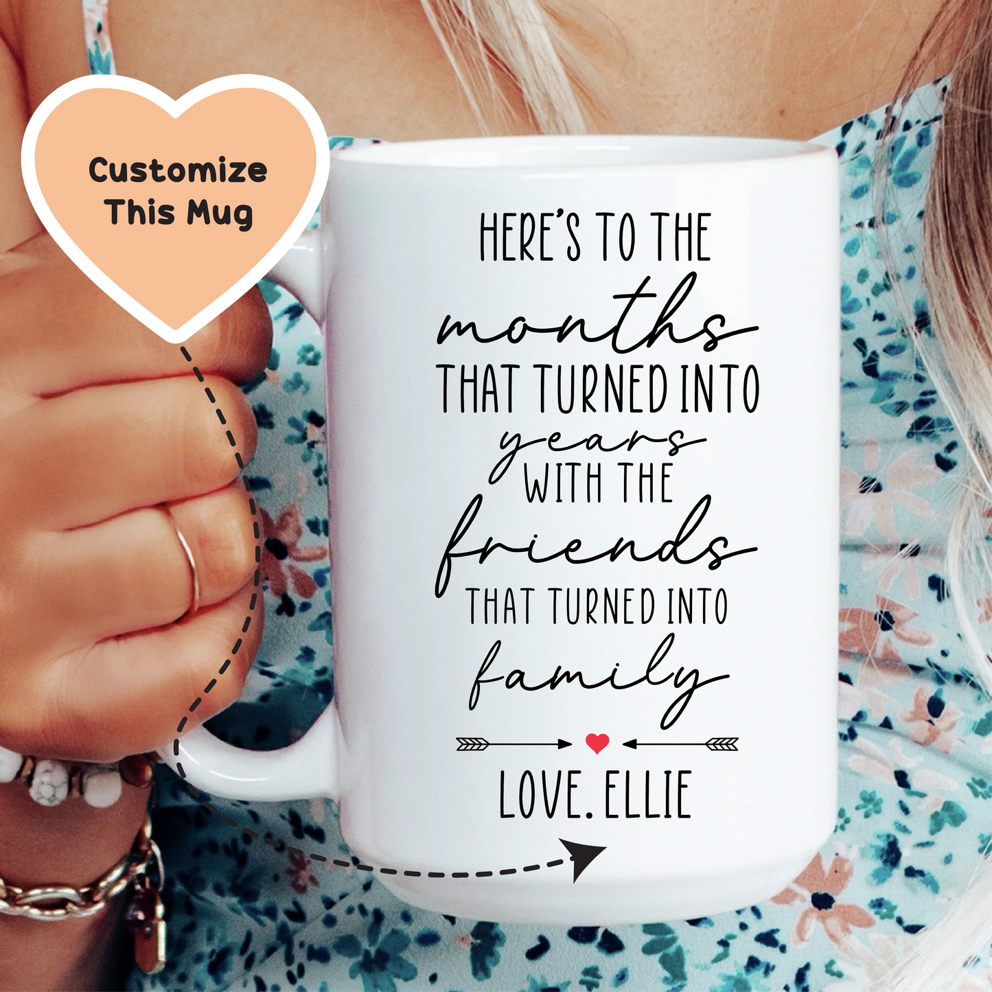 Here's To The Months That Turned Into Years Custom Mug