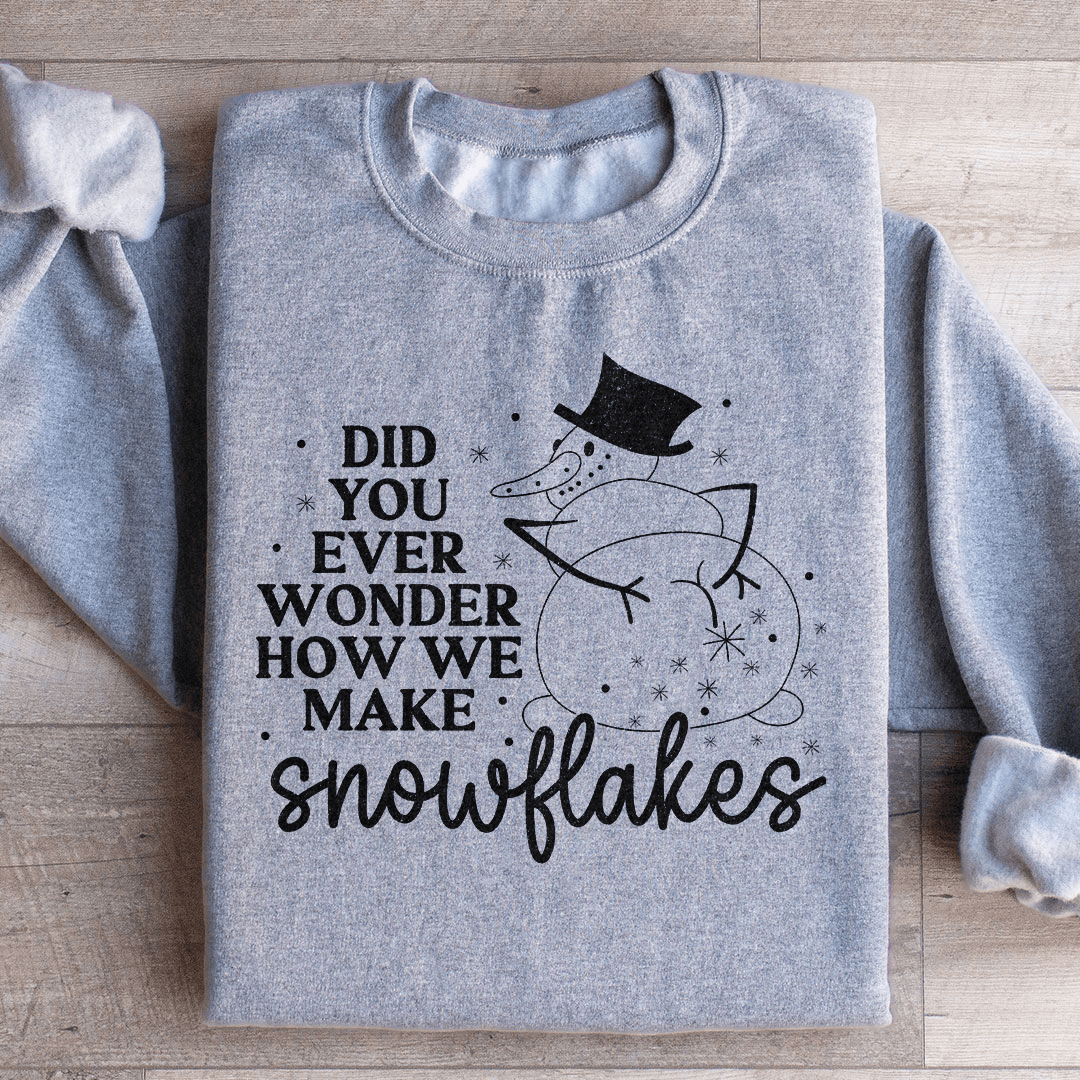 How Snowflakes Are Made Sweatshirt