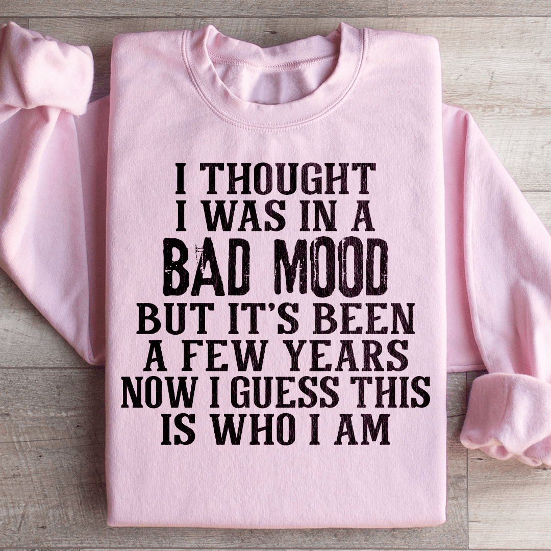 I Thought I Was In A Bad Mood Sweatshirt