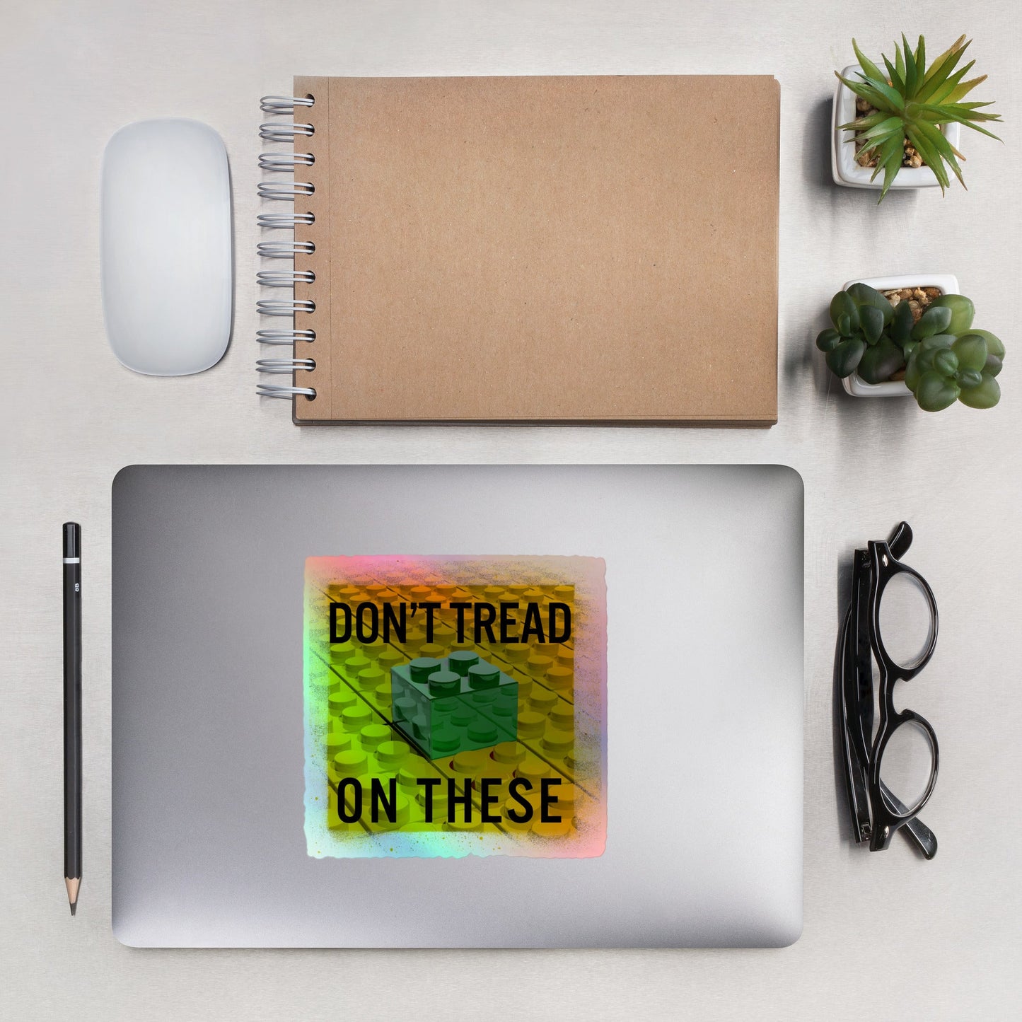 Don't Tread on these Holographic stickers