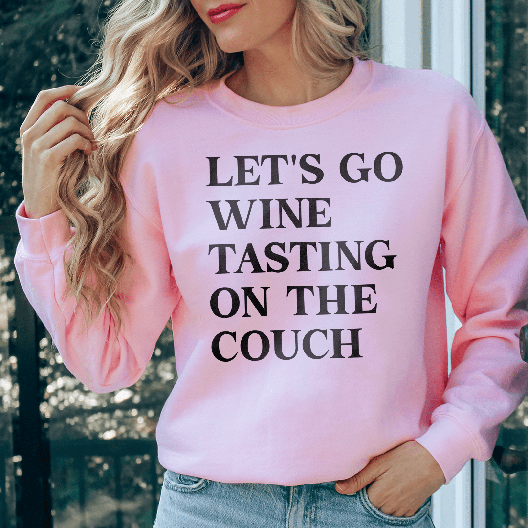 Let's Go Wine Tasting On The Couch Tee
