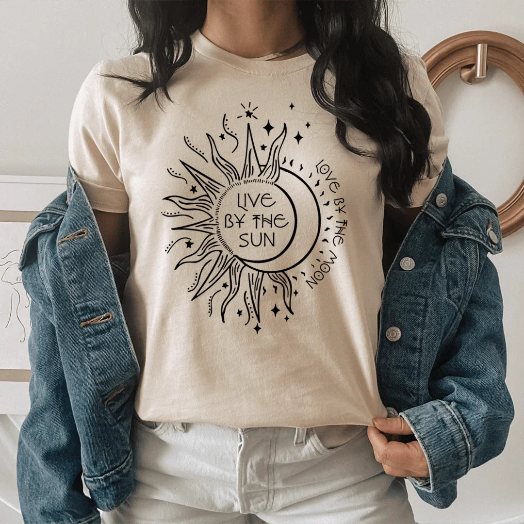 Live By The Sun Love By The Moon Tee