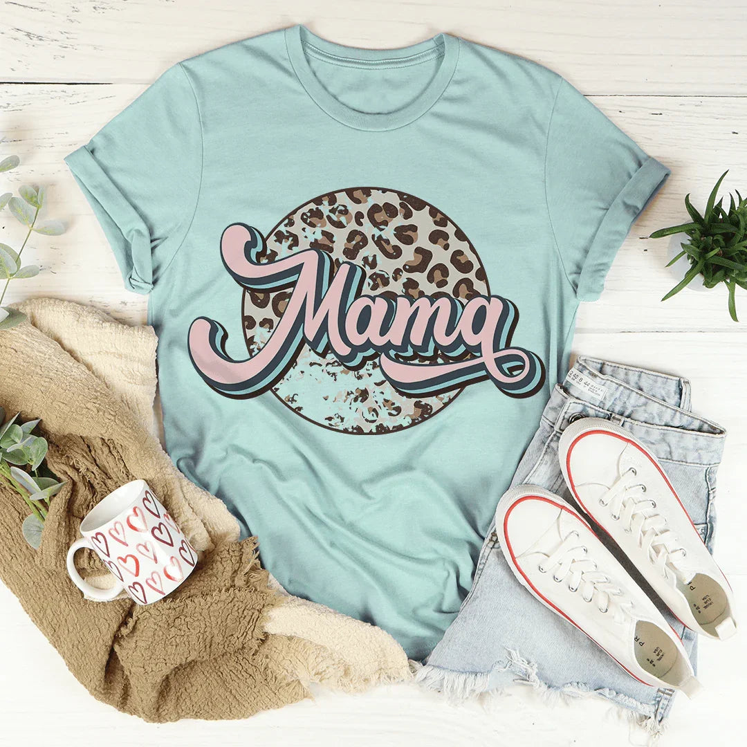 Mama Retro Leopard Tee