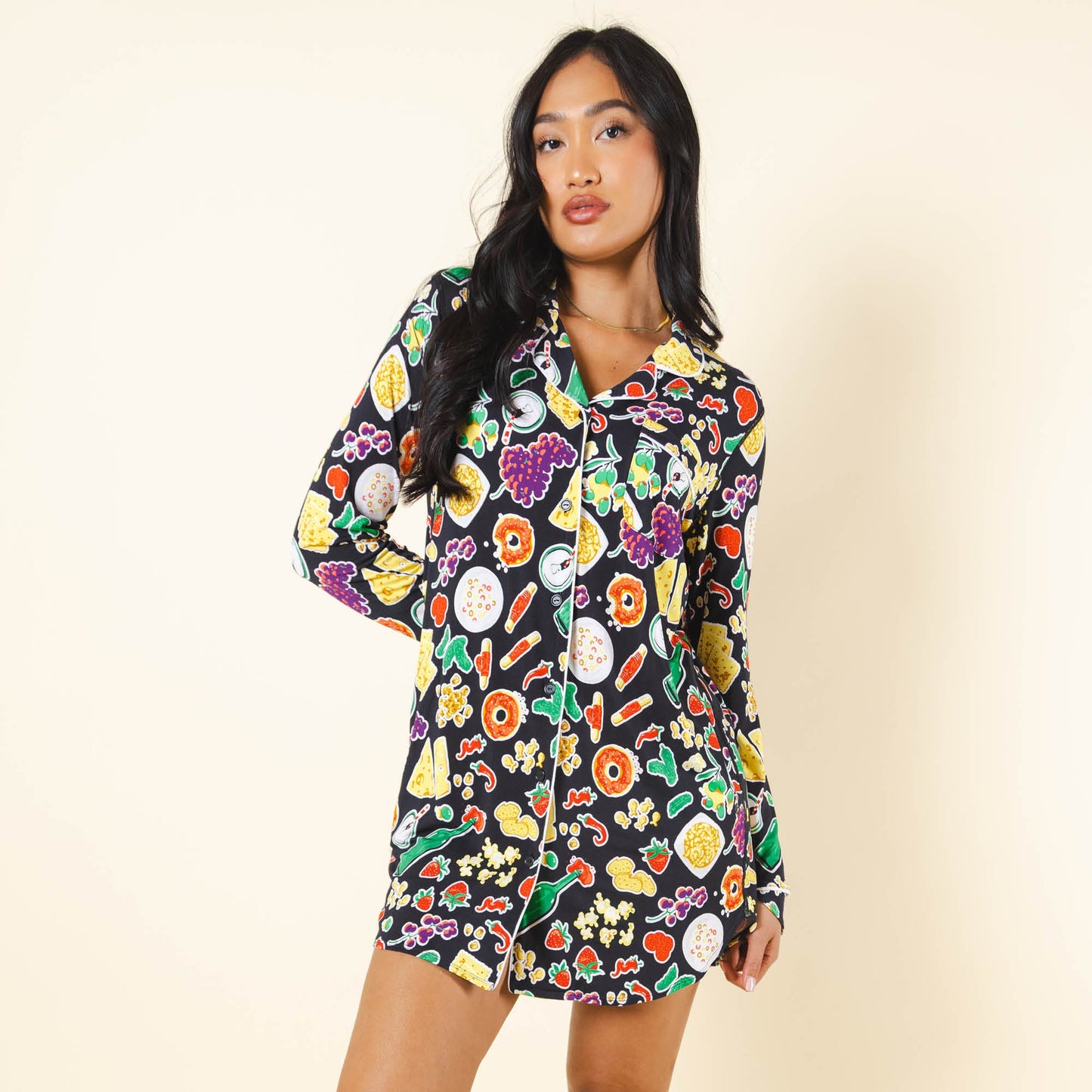 The Charcuterie | Charcuterie SleepDeep™ Long Sleeve Pajama Dress