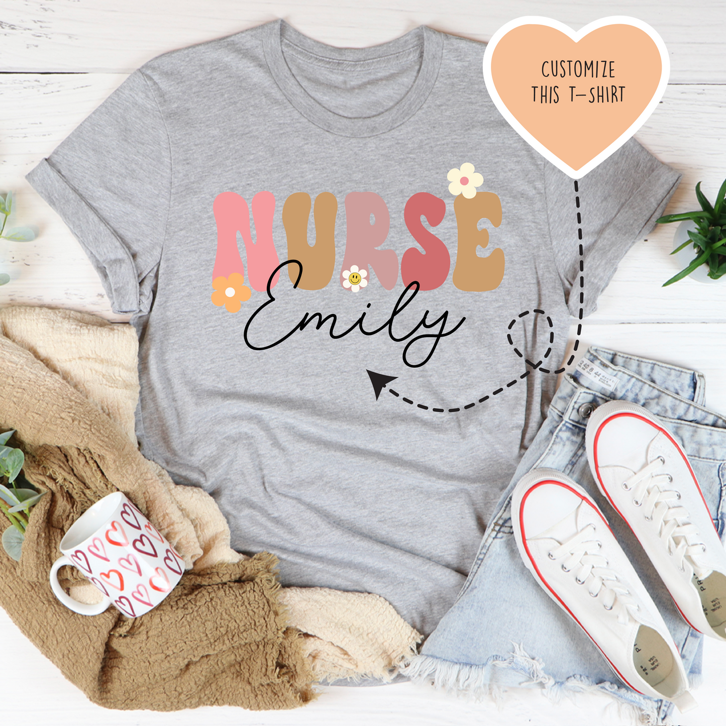 Personalized Nurse Tee