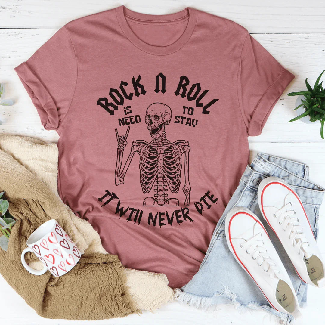 Rock N Roll Skeleton Tee