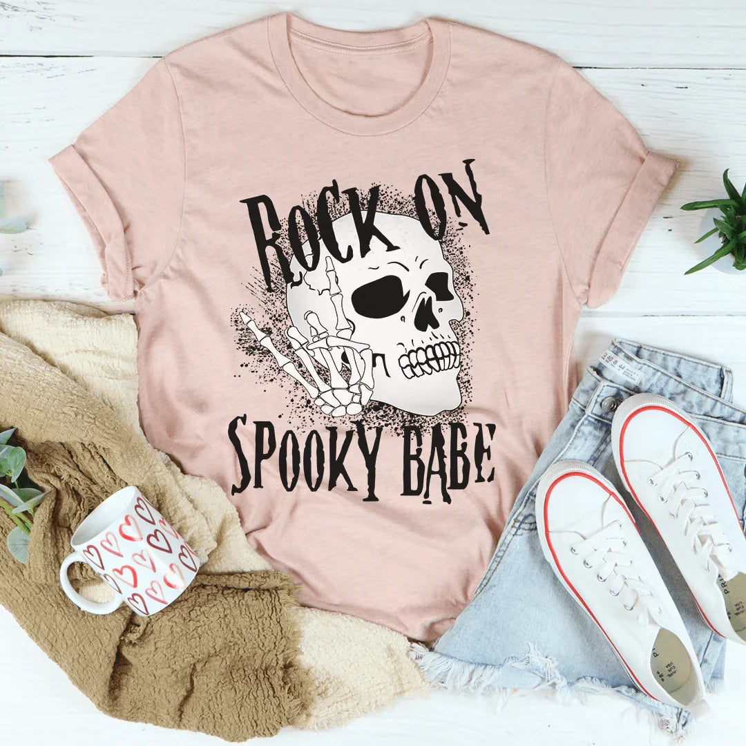 Rock On Spooky Babe Tee