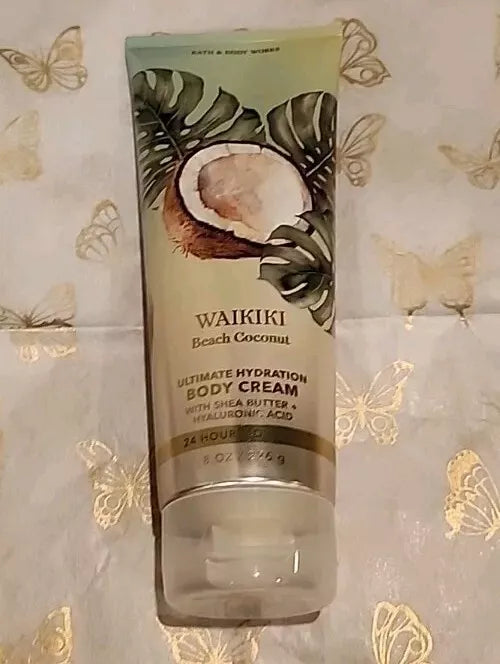 Bath & Body Works--Waikiki Beach Coconut 24 hour Moisture Body Cream 8 oz