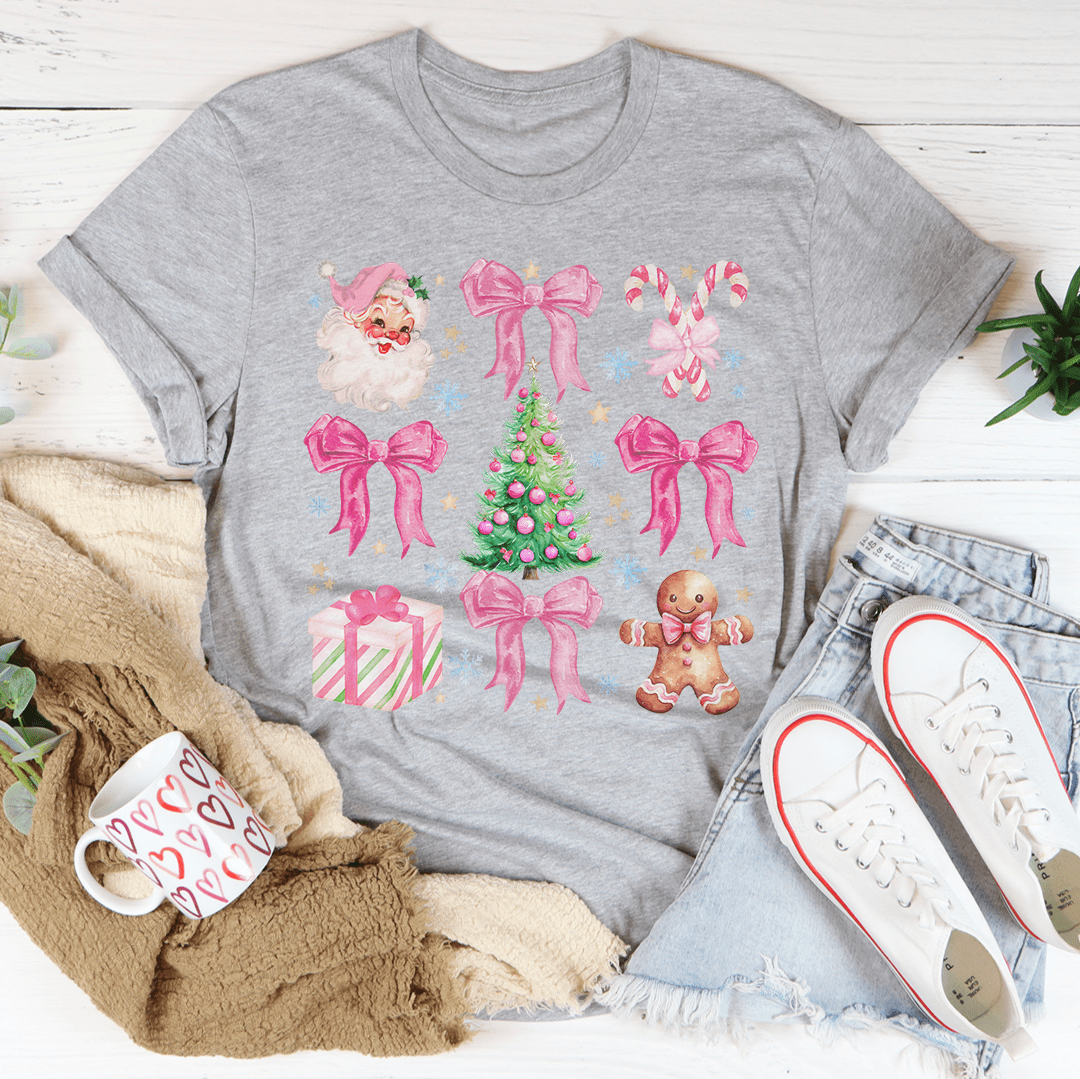 Santa Pink Coquette Tee