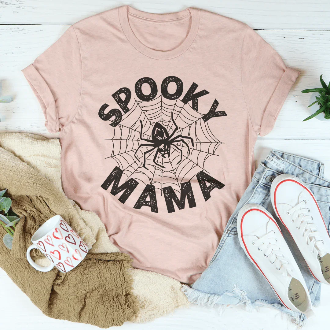 Spooky Mama Spider Web Tee