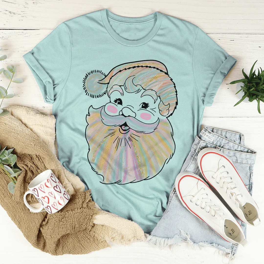 Watercolor Santa Tee
