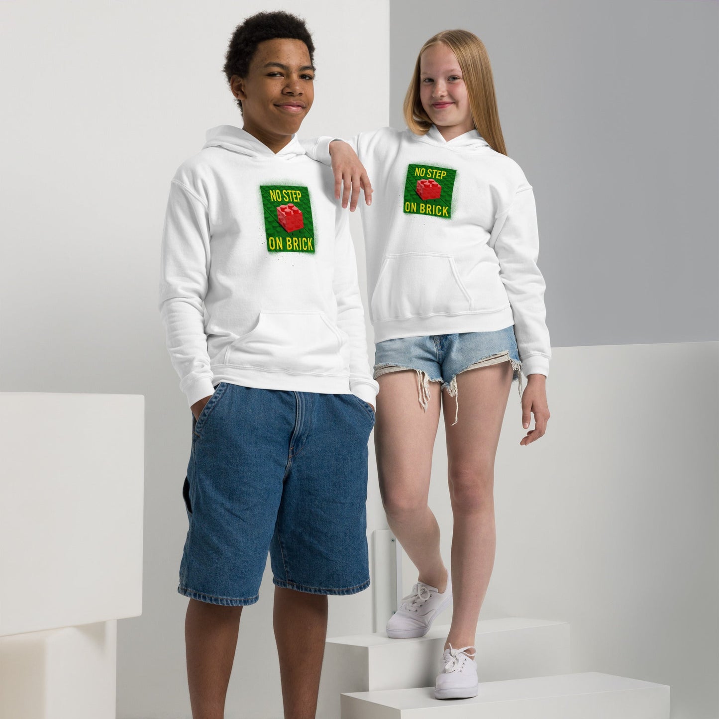 No Step on Brick Youth heavy blend hoodie
